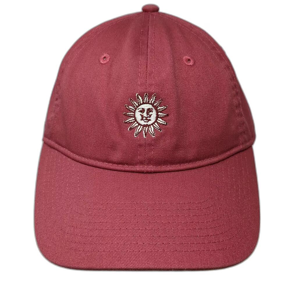 Gear Baseball Cap Red White OS Slideback Sun Valley Sun Logo Embroidered Hat